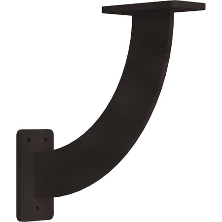 Ekena Millwork 2"W x 9"D x 9"H Bradford Steel Bracket, Hammered Brown