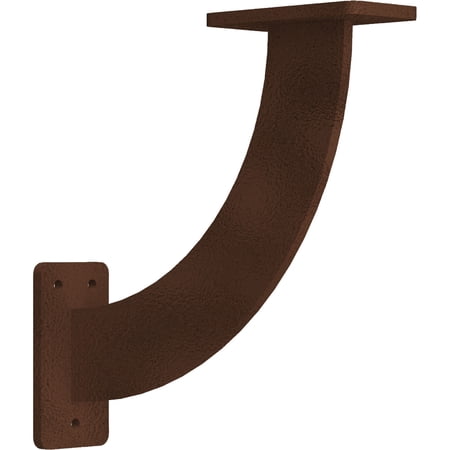 Ekena Millwork 2"W x 9"D x 9"H Bradford Steel Bracket, Hammered Copper