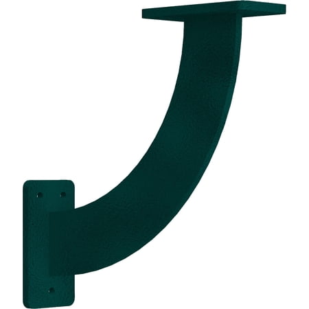 Ekena Millwork 2"W x 9"D x 9"H Bradford Steel Bracket, Hammered Deep Green