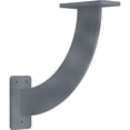thumbnail image 1 of Ekena Millwork 2"W x 9"D x 9"H Bradford Steel Bracket, Hammered Silver, 1 of 12
