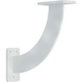 thumbnail image 1 of Ekena Millwork 2"W x 9"D x 9"H Bradford Steel Bracket, Hammered White, 1 of 12