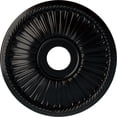 thumbnail image 1 of Ekena Millwork 20 1/8"OD x 3 7/8"ID x 1 7/8"P Berkshire Ceiling Medallion (Fits Canopies up to 6 3/8"), Hand-Painted Jet Black, 1 of 7