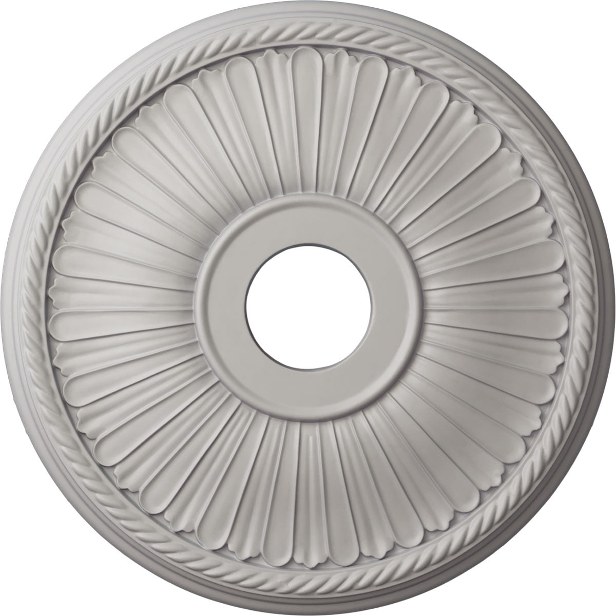 Ultra Pure White Hand-Painted Circular Ceiling Medallion