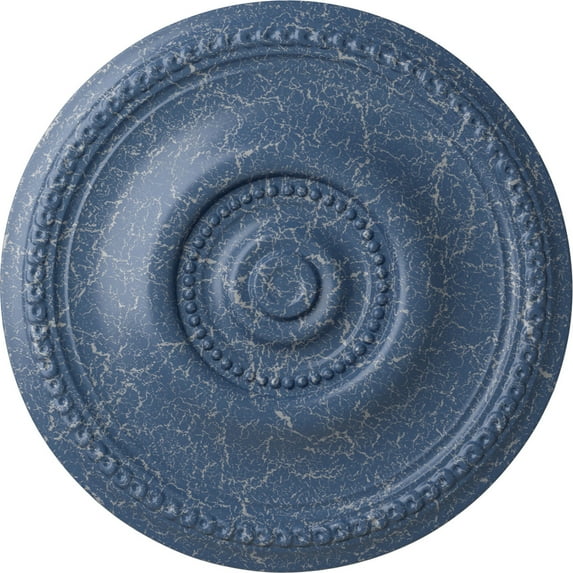 Ekena Millwork 20 5/8"OD x 1 3/8"P Raynor Ceiling Medallion (Fits Canopies up to 6"), Hand-Painted Americana Crackle