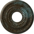 thumbnail image 1 of Ekena Millwork 20 5/8"OD x 6 1/4"ID x 1 3/8"P Lauren Ceiling Medallion (Fits Canopies up to 6 1/4"), Hand-Painted Bronze Blue Patina, 1 of 6