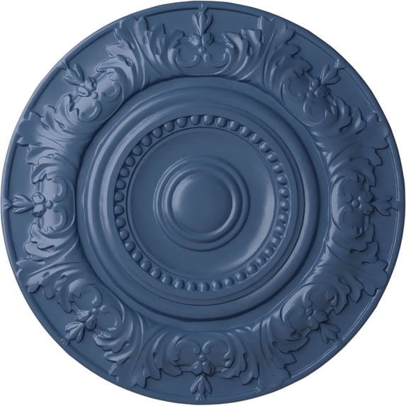 Ekena Millwork 20 7/8"OD x 1 1/4"P Biddix Ceiling Medallion (Fits Canopies up to 7 1/2"), Hand-Painted Americana