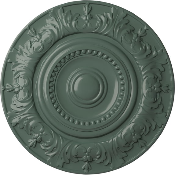 Ekena Millwork 20 7/8"OD x 1 1/4"P Biddix Ceiling Medallion (Fits Canopies up to 7 1/2"), Hand-Painted Cloud Burst
