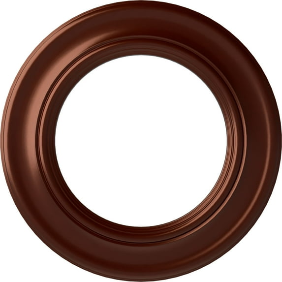 Ekena Millwork 20 7/8"OD x 12 7/8"ID x 1"P Holmdel Ceiling Medallion (Fits Canopies up to 12 7/8"), Hand-Painted Antique Copper