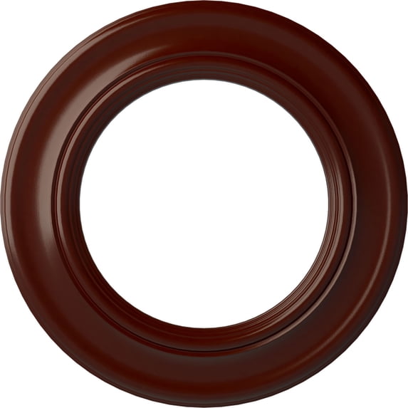 Ekena Millwork 20 7/8"OD x 12 7/8"ID x 1"P Holmdel Ceiling Medallion (Fits Canopies up to 12 7/8"), Hand-Painted Brushed Mahogany