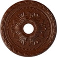 thumbnail image 1 of Ekena Millwork 20 7/8"OD x 3 5/8"ID x 1 5/8"P Palmetto Ceiling Medallion (Fits Canopies up to 5"), Hand-Painted Burnished Mahogany Crackle, 1 of 7