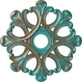 thumbnail image 1 of Ekena Millwork 20 7/8"OD x 3 5/8"ID x 1"P Angel Ceiling Medallion (Fits Canopies up to 4 3/8"), Hand-Painted Copper Green Patina, 1 of 7