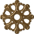 thumbnail image 1 of Ekena Millwork 20 7/8"OD x 3 5/8"ID x 1"P Angel Ceiling Medallion (Fits Canopies up to 4 3/8"), Hand-Painted Pale Gold, 1 of 7