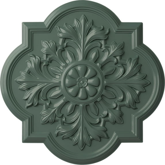 Ekena Millwork 20"OD x 1 3/4"P Bonetti Ceiling Medallion (Fits Canopies up to 5 1/8"), Hand-Painted Cloud Burst