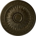 thumbnail image 1 of Ekena Millwork 20"OD x 1 3/8"P Randee Ceiling Medallion (Fits Canopies up to 3 7/8"), Hand-Painted Green Gold, 1 of 6