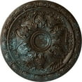 thumbnail image 1 of Ekena Millwork 20"OD x 1 5/8"P Baile Ceiling Medallion (Fits Canopies up to 3 1/4"), Hand-Painted Bronze Blue Patina, 1 of 7