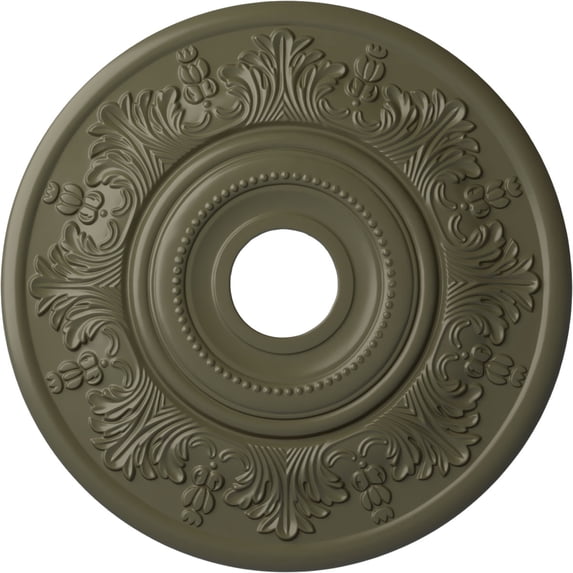 Ekena Millwork 20"OD x 3 1/2"ID x 1 1/2"P Vienna Ceiling Medallion (Fits Canopies up to 6 1/2"), Hand-Painted Painted Turtle
