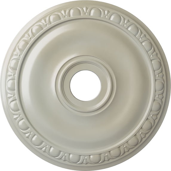 Ekena Millwork 20"OD x 3 5/8"ID x 1"P Jackson Ceiling Medallion (Fits Canopies up to 5 1/8"), Hand-Painted Flash Blue