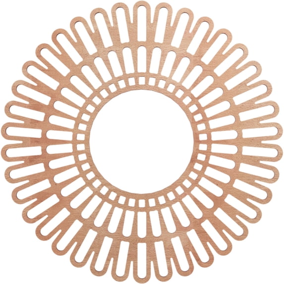 Ekena Millwork 20"OD x 7 1/2"ID x 1/4"T Cornelius Wood Fretwork Pierced Ceiling Medallion, Cherry