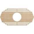 thumbnail image 1 of Ekena Millwork 20"W x 10"H x 5 1/4"ID x 1/4"T Chrysler Wood Fretwork Pierced Ceiling Medallion, Alder, 1 of 3