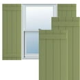 thumbnail image 1 of Ekena Millwork 21 1/2"W x 32"H True Fit PVC Four Board Joined Board-n-Batten Shutters, Moss Green (Per Pair - Hardware Not Included), 1 of 9