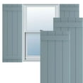 thumbnail image 1 of Ekena Millwork 21 1/2"W x 36"H True Fit PVC Four Board Joined Board-n-Batten Shutters, Peaceful Blue (Per Pair - Hardware Not Included), 1 of 9