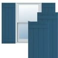 thumbnail image 1 of Ekena Millwork 21 1/2"W x 41"H True Fit PVC Four Board Joined Board-n-Batten Shutters, Sojourn Blue (Per Pair - Hardware Not Included), 1 of 9