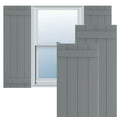 thumbnail image 1 of Ekena Millwork 21 1/2"W x 76"H True Fit PVC Four Board Joined Board-n-Batten Shutters, Ocean Swell (Per Pair - Hardware Not Included), 1 of 9
