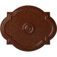thumbnail image 1 of Ekena Millwork 21 1/4"W x 17 3/8"H x 1"P Waltz Ceiling Medallion (Fits Canopies up to 4 1/2"), Hand-Painted Burnished Mahogany Crackle, 1 of 6