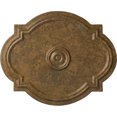 thumbnail image 1 of Ekena Millwork 21 1/4"W x 17 3/8"H x 1"P Waltz Ceiling Medallion (Fits Canopies up to 4 1/2"), Hand-Painted Rubbed Bronze, 1 of 6