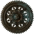 thumbnail image 1 of Ekena Millwork 21 5/8"OD x 2 1/2"P York Ceiling Medallion (Fits Canopies up to 3 5/8"), Hand-Painted Bronze Blue Patina, 1 of 6