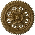 thumbnail image 1 of Ekena Millwork 21 5/8"OD x 2 1/2"P York Ceiling Medallion (Fits Canopies up to 3 5/8"), Hand-Painted Pale Gold, 1 of 6