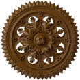 thumbnail image 1 of Ekena Millwork 21 5/8"OD x 2 1/2"P York Ceiling Medallion (Fits Canopies up to 3 5/8"), Hand-Painted Smokey Topaz, 1 of 6