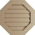 thumbnail image 1 of Ekena Millwork 21"W x 21"H Timberthane Rustic Smooth Octagonal Faux Wood Non-Functional Gable Vent, Primed Tan, 1 of 5