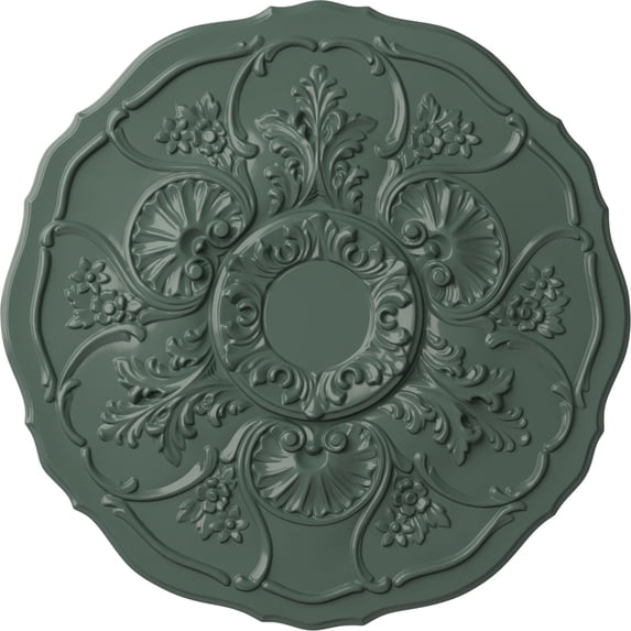 Ekena Millwork 22 1/2"OD x 1 1/2"P Cornelia Ceiling Medallion (Fits Canopies up to 4"), Hand-Painted Cloud Burst
