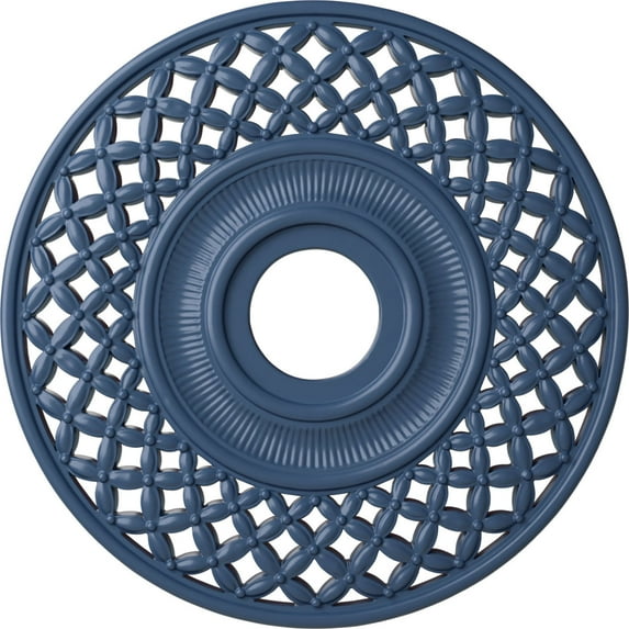 Ekena Millwork 22 1/4"OD x 4 3/4"ID x 1 1/4"P Robin Ceiling Medallion (Fits Canopies up to 6 1/4"), Hand-Painted Americana