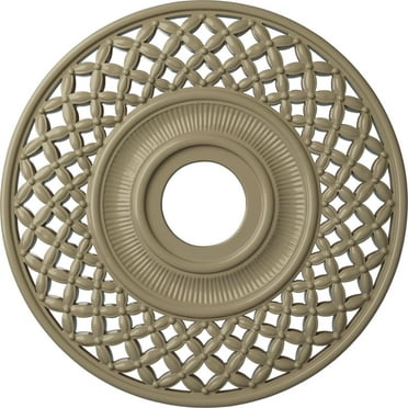 Ekena Millwork 22 1/4"OD x 4 3/4"ID x 1 1/4"P Robin Ceiling Medallion (Fits Canopies up to 6 1/4"), Hand-Painted Gobi Desert