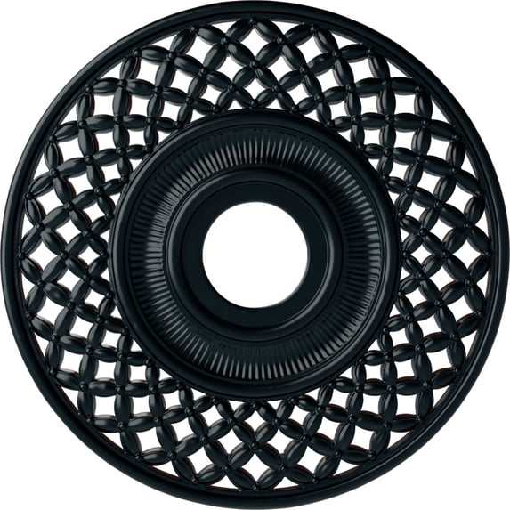 Ekena Millwork 22 1/4"OD x 4 3/4"ID x 1 1/4"P Robin Ceiling Medallion (Fits Canopies up to 6 1/4"), Hand-Painted Night Shade