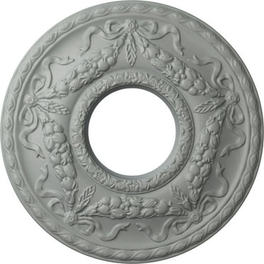 Ekena Millwork 22 1/8"OD x 7 1/4"ID x 1 3/4"P Hurley Ceiling Medallion (Fits Canopies up to 7 1/4")