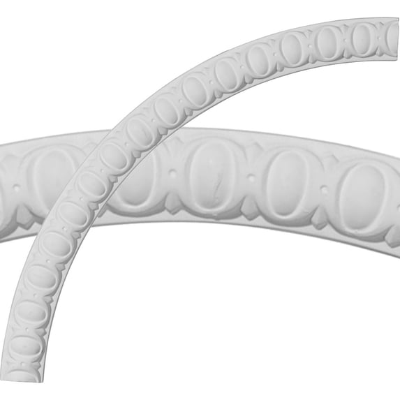 Ekena Millwork 22 3/4"OD x 20 1/4"ID x 1 1/4"W x 1/2"P Middlesborough Egg & Dart Ceiling Ring (1/4 of complete circle)