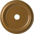 thumbnail image 1 of Ekena Millwork 22"OD x 3 1/2"ID x 1 1/2"P Traditional Thermoformed PVC Ceiling Medallion (Fits Canopies up to 13 1/2"), Universal Aged Metallic Vintage Gold, 1 of 10
