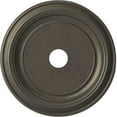 thumbnail image 1 of Ekena Millwork 22"OD x 3 1/2"ID x 1 1/2"P Traditional Thermoformed PVC Ceiling Medallion (Fits Canopies up to 13 1/2"), Universal Aged Metallic Weathered Steel, 1 of 10