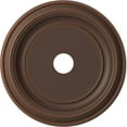 thumbnail image 1 of Ekena Millwork 22"OD x 3 1/2"ID x 1 1/2"P Traditional Thermoformed PVC Ceiling Medallion (Fits Canopies up to 13 1/2"), Universal Aged Metallic Rust, 1 of 10