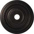 thumbnail image 1 of Ekena Millwork 22"OD x 3 1/2"ID x 1"P Cole Thermoformed PVC Ceiling Medallion (Fits Canopies up to 6"), Textured Metallic Moonlight Copper, 1 of 10