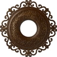 thumbnail image 1 of Ekena Millwork 22"OD x 6 1/4"ID x 1 3/4"P Orrington Ceiling Medallion (Fits Canopies up to 6 1/4"), Hand-Painted Root Beer Crackle, 1 of 6