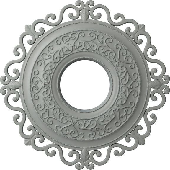 Ekena Millwork 22"OD x 6 1/4"ID x 1 3/4"P Orrington Ceiling Medallion (Fits Canopies up to 6 1/4")