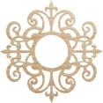 thumbnail image 1 of Ekena Millwork 22"OD x 7 1/8"ID x 1/4"T Dijon Wood Fretwork Pierced Ceiling Medallion, Alder, 1 of 3