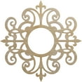thumbnail image 1 of Ekena Millwork 22"OD x 7 1/8"ID x 1/4"T Dijon Wood Fretwork Pierced Ceiling Medallion, Birch, 1 of 3
