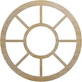 thumbnail image 1 of Ekena Millwork 22"OD x 8"ID x 3/8"T Grace Wood Fretwork Pierced Ceiling Medallion, Hickory, 1 of 3