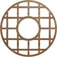 thumbnail image 1 of Ekena Millwork 22"OD x 8"ID x 3/8"T O'Neal Wood Fretwork Pierced Ceiling Medallion, Walnut, 1 of 3
