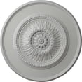 thumbnail image 1 of Ekena Millwork 23 1/2"OD x 2 3/4"P Floral Ceiling Medallion, Hand-Painted Frost, 1 of 6